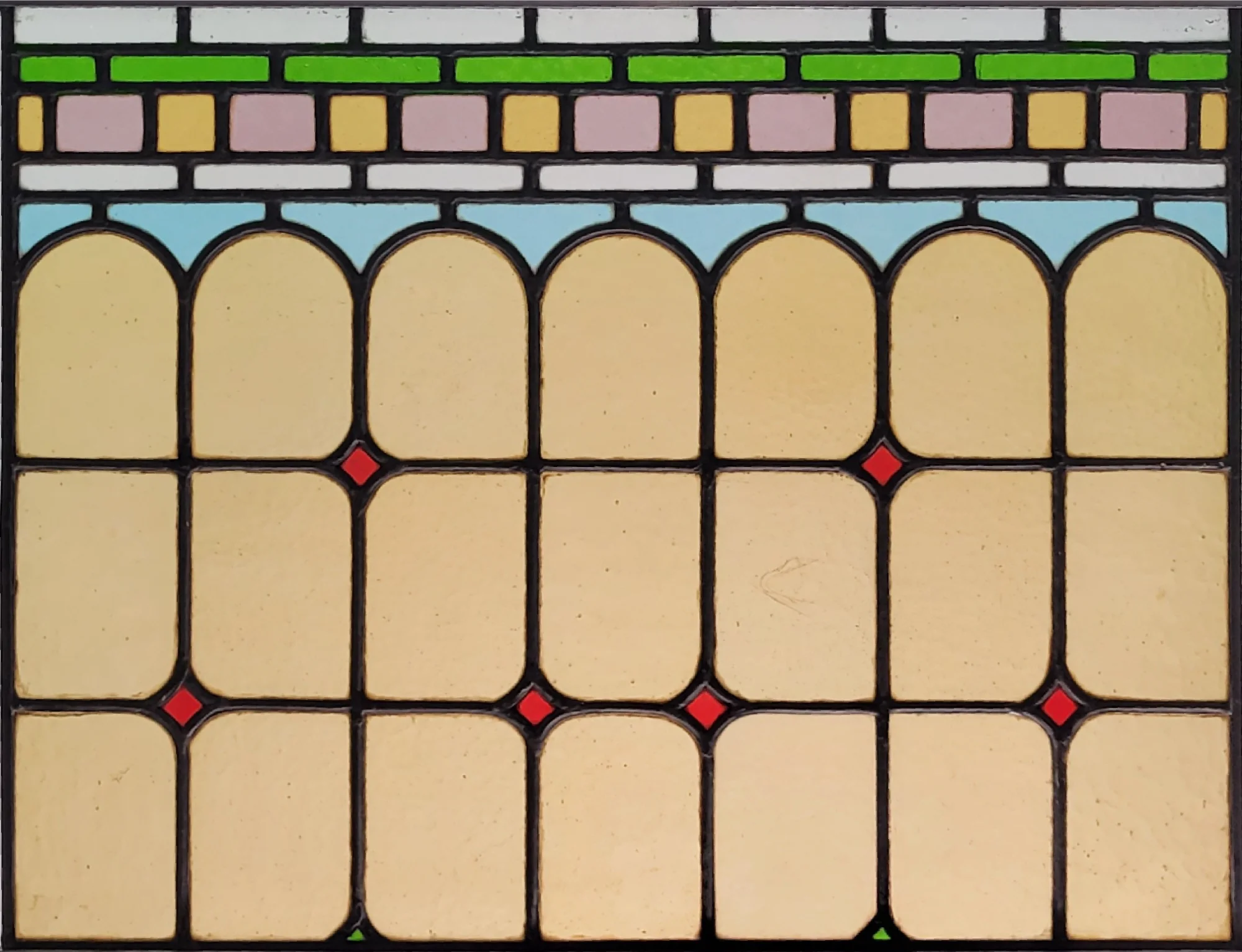 Boogmotief pastelkleuren