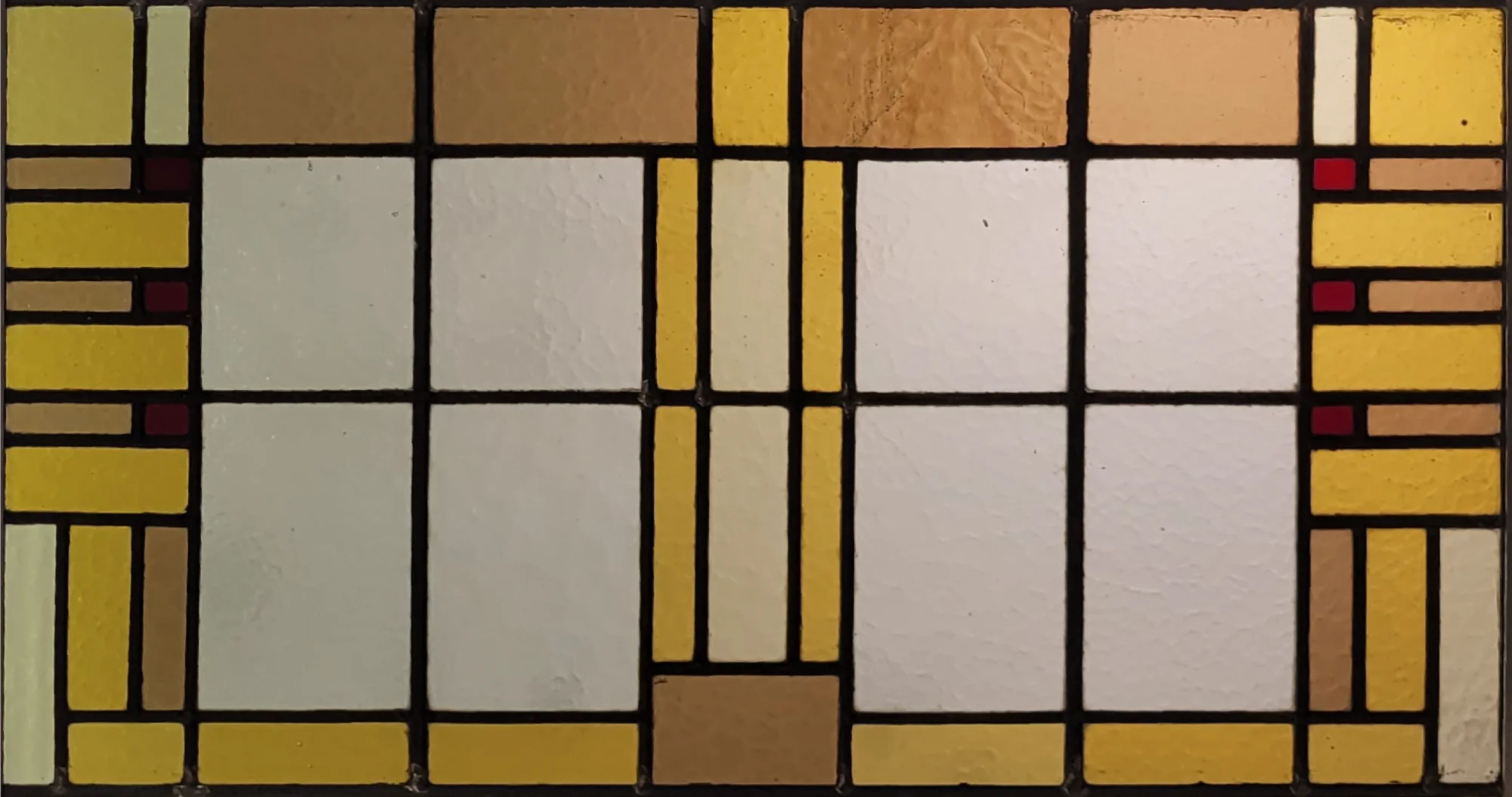 Geometrisch geel-bruin