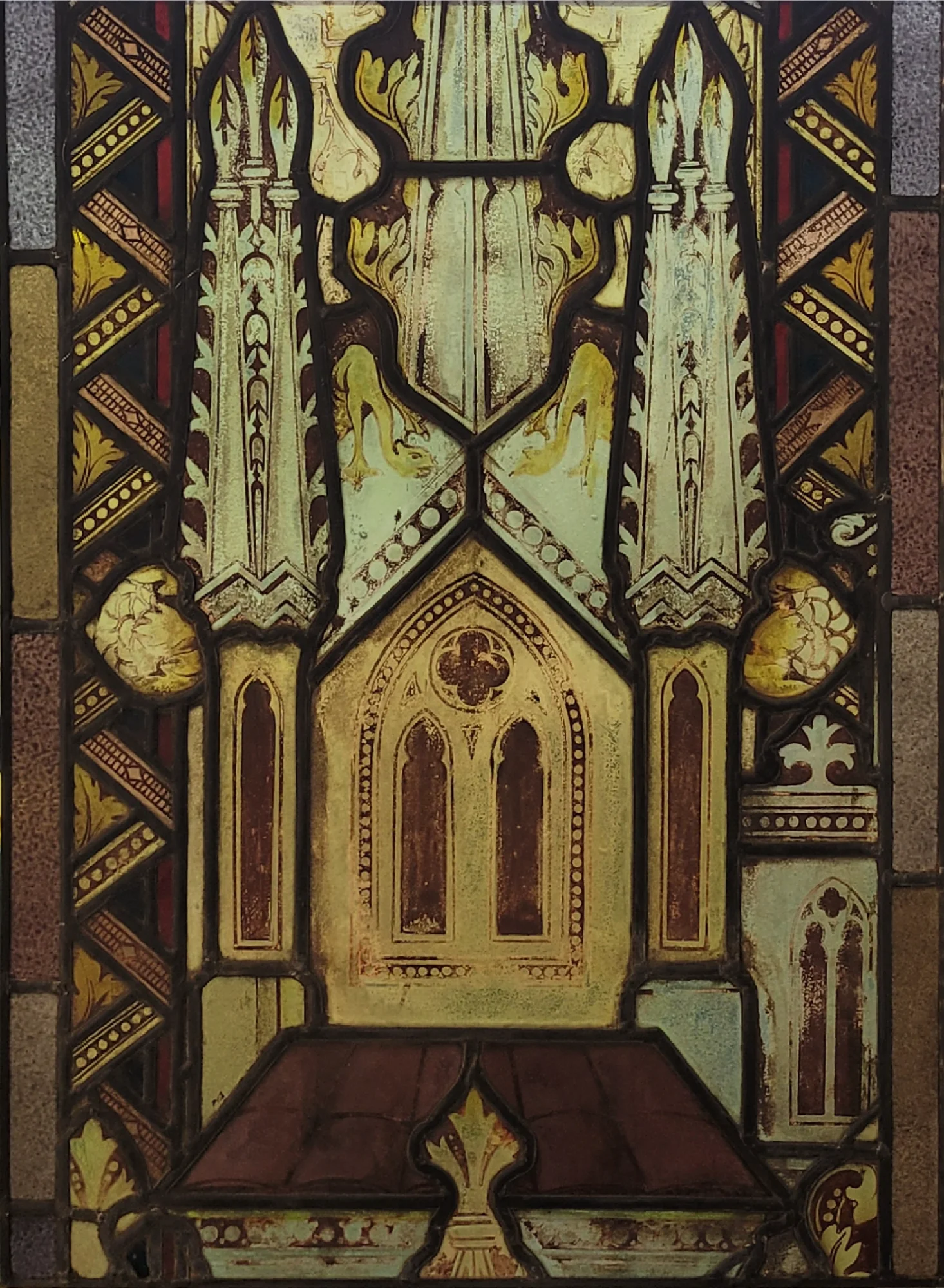 Kerkraam gotische pinakels