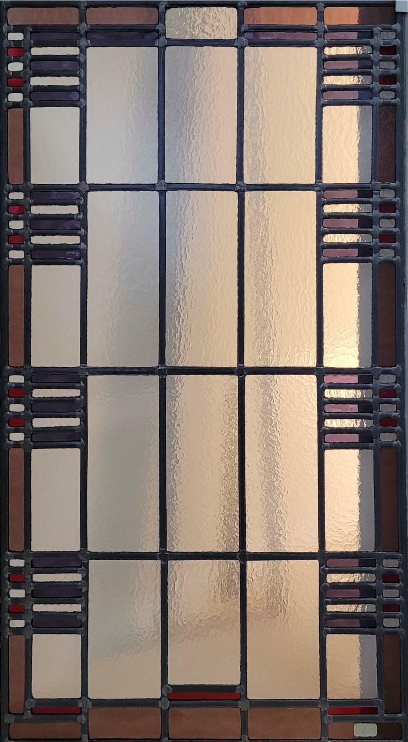 Finestra con vetrata artistica